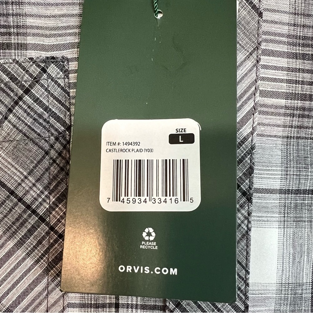 NWT‎ Orvis Classic Collection Men’s Short Sleeve Tech Shirt Sz L - Picture 9 of 11